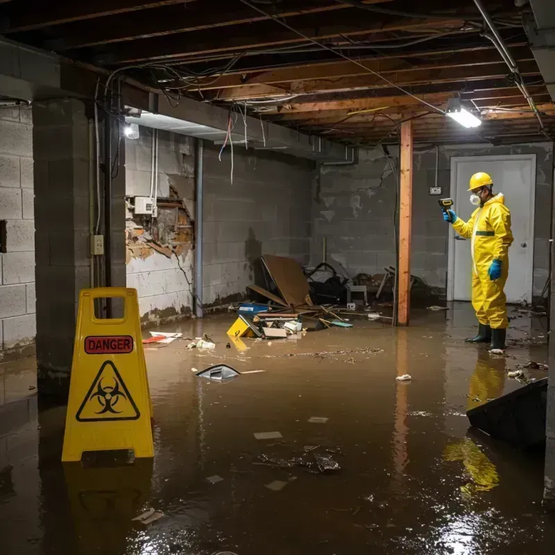 Flooded Basement Electrical Hazard in Fairbanks Ranch, CA Property